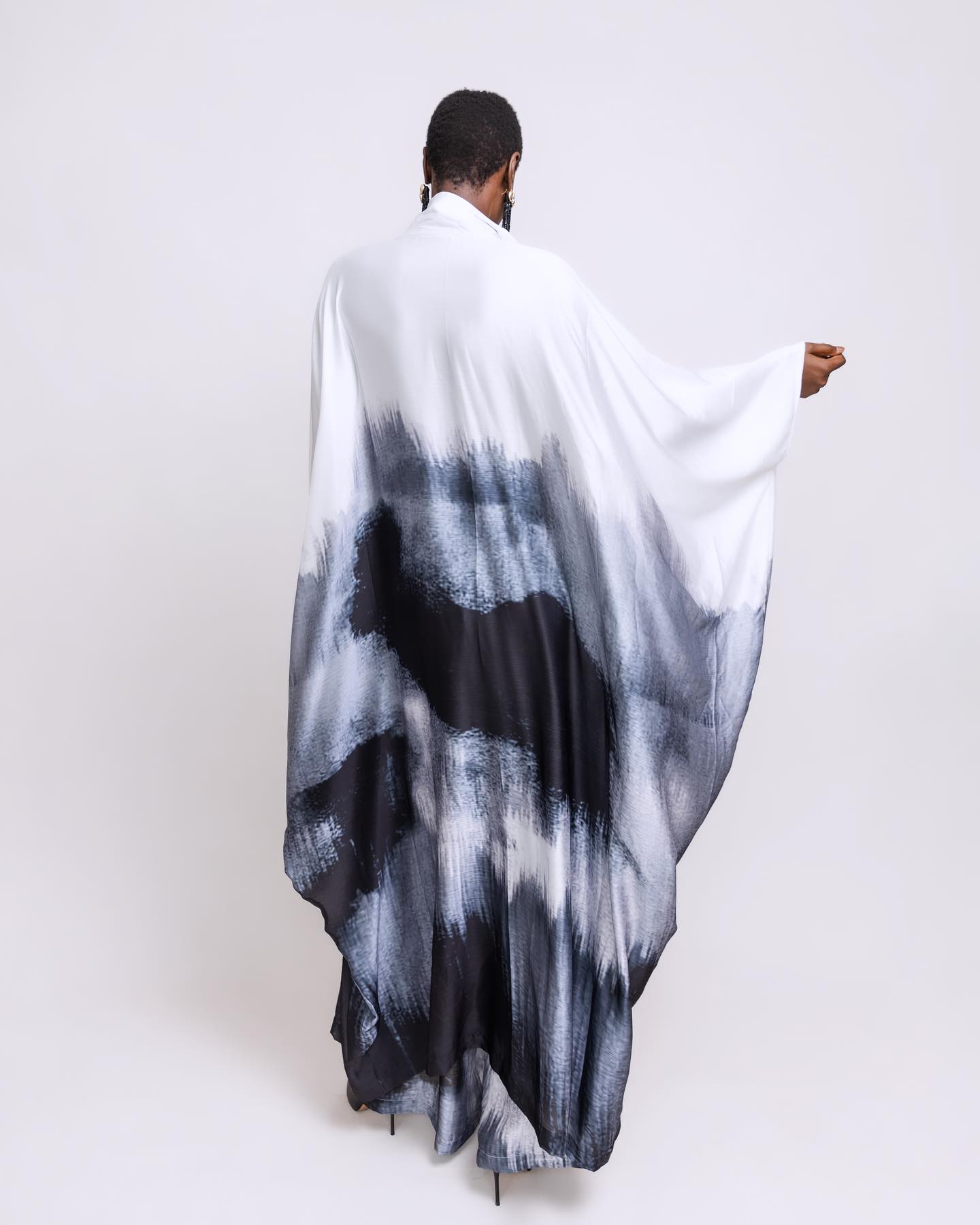 Black and White Ombre Pants Set