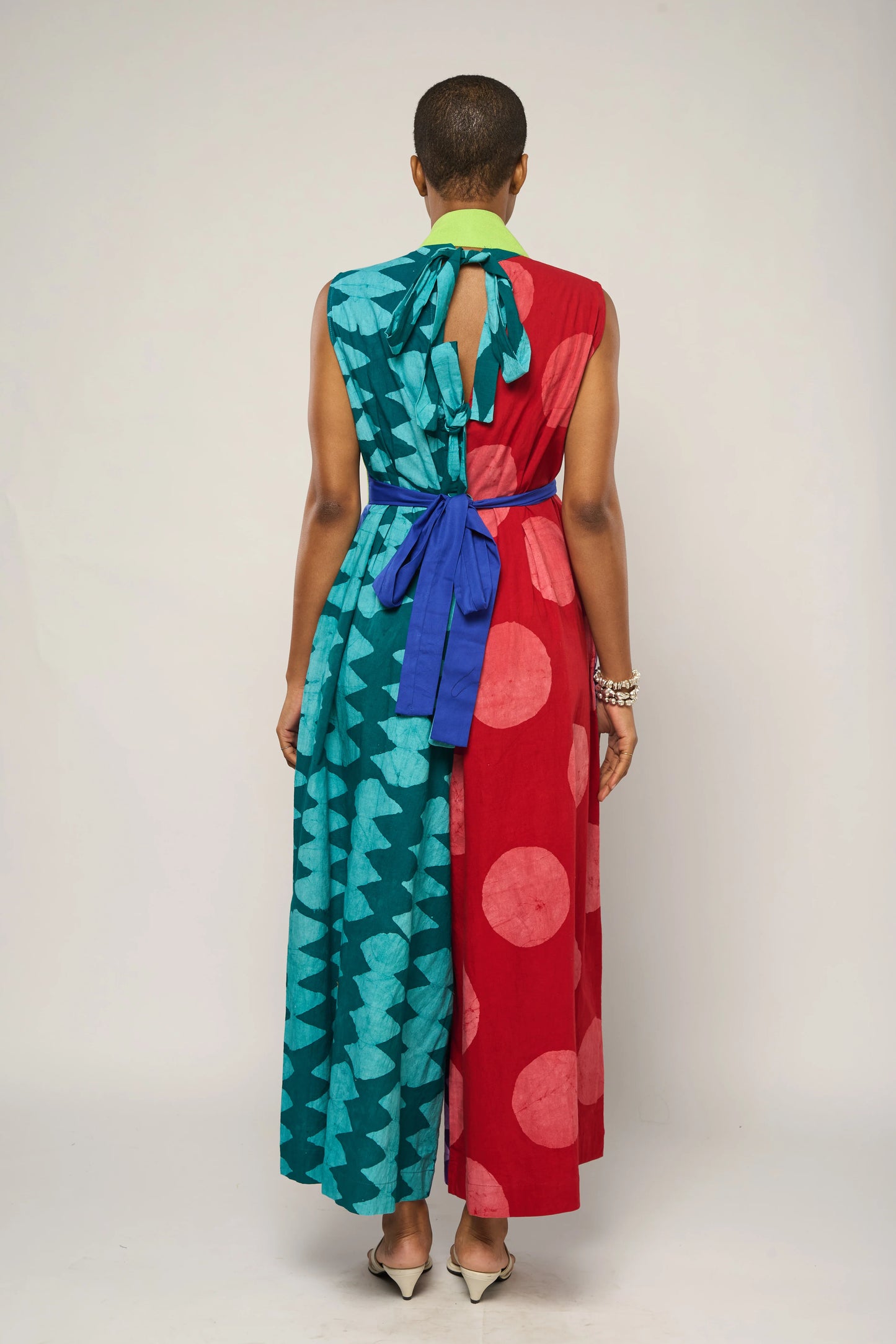 Purple And Blue Multicolor Jumpsuit Without Lemon Bib
