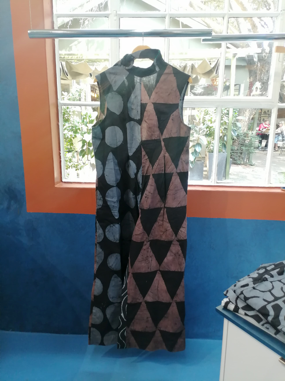 Black and Brown Geometric Jumpsuit