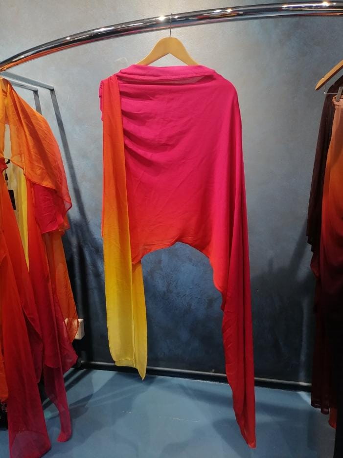 Ombre One Shoulder Dress