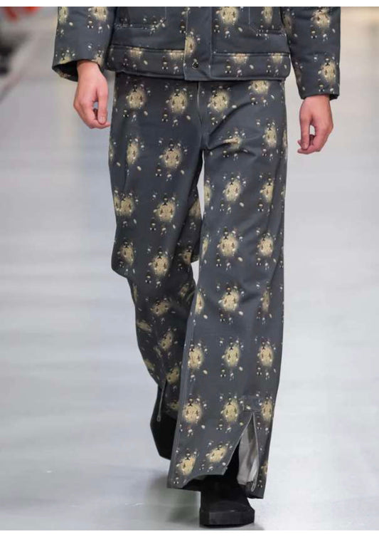 Potrends Village Warrior Print Trouser