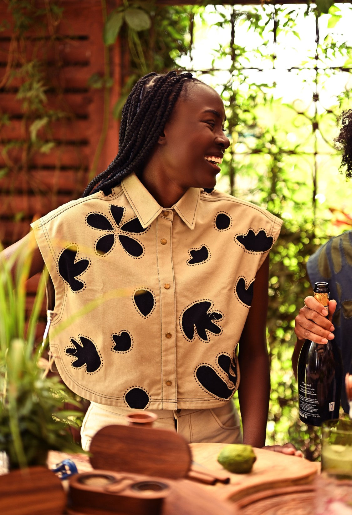 Shamba Crop - Beige & Black / Petrol blue & Jungle green
