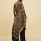 Halisi Shawl (Black and Gold)