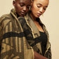 Halisi Shawl (Black and Gold)