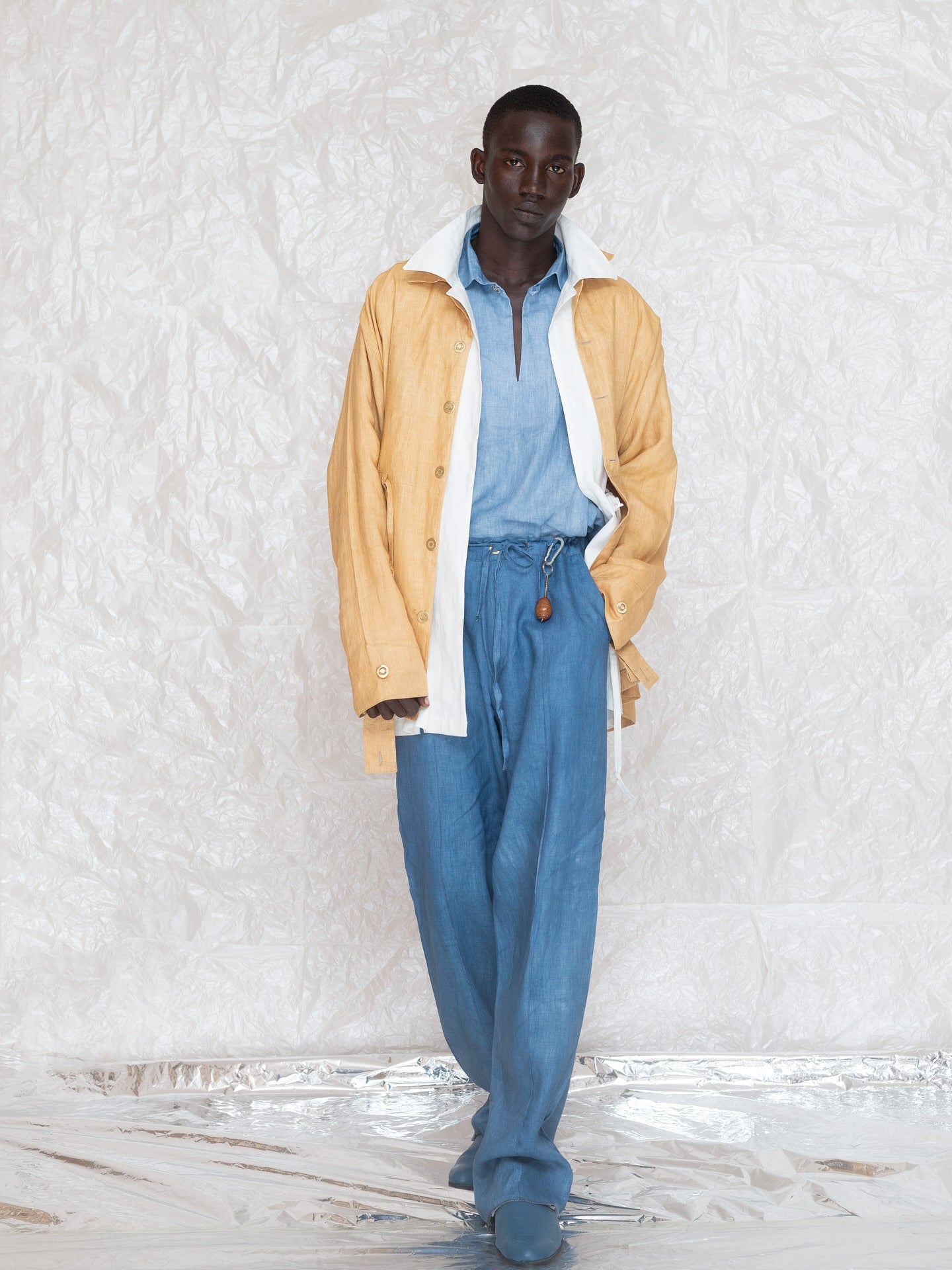 Blue Linen Trousers