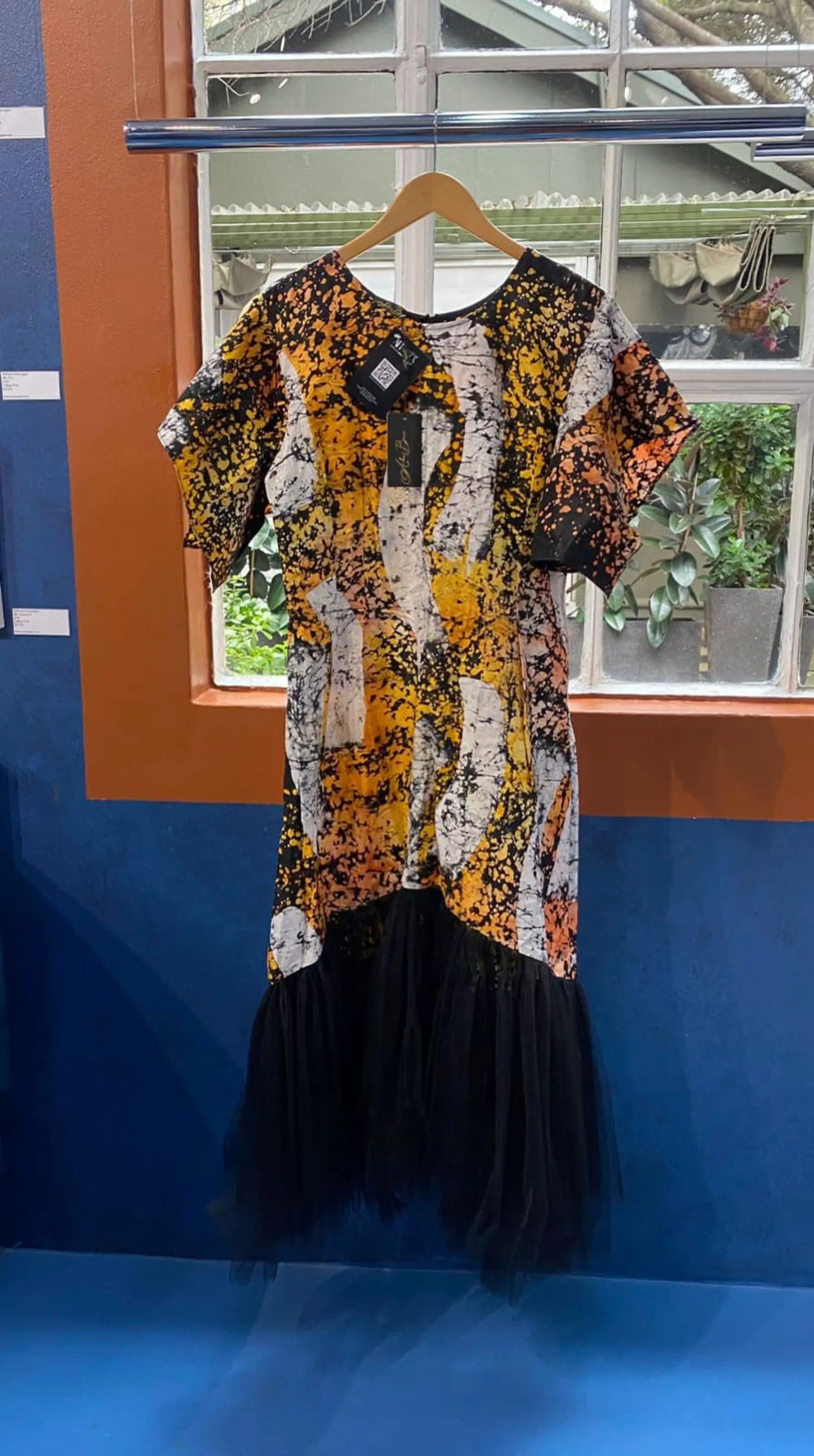 Multi-Coloured Printed Shift Dress