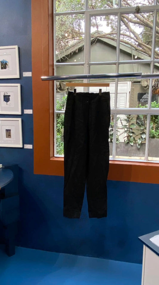 Black Cotton Pants