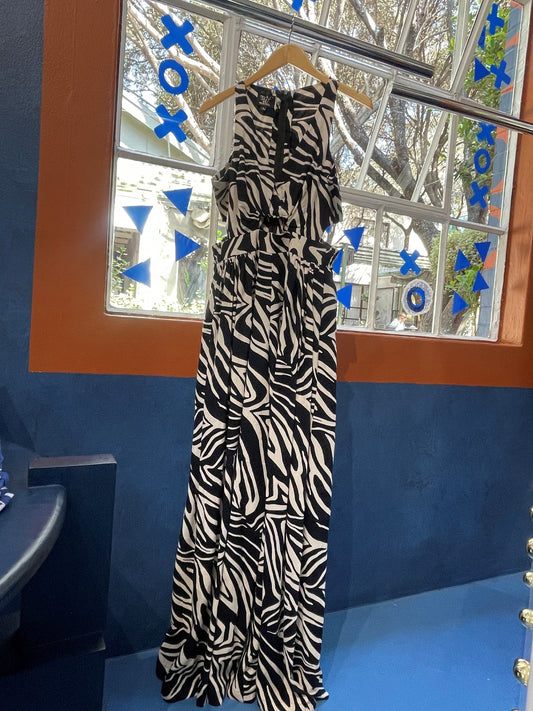 Anouchka Jumpsuit (Black & White)