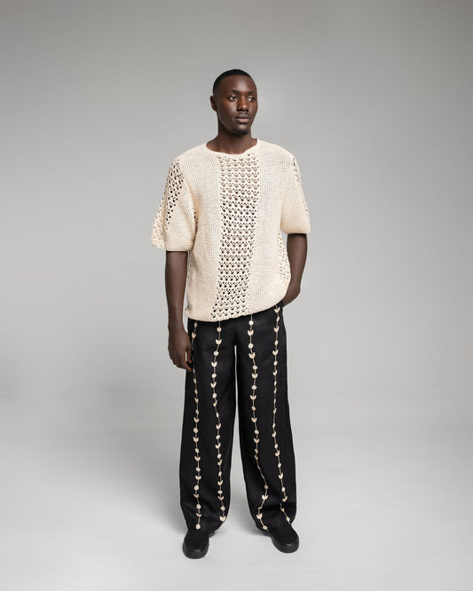 Panel Pullover - Cream