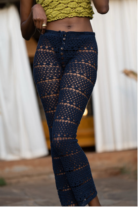 Corfu Slacks - Cream or Navy