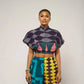 Dark Multi-Coloured Crop Top