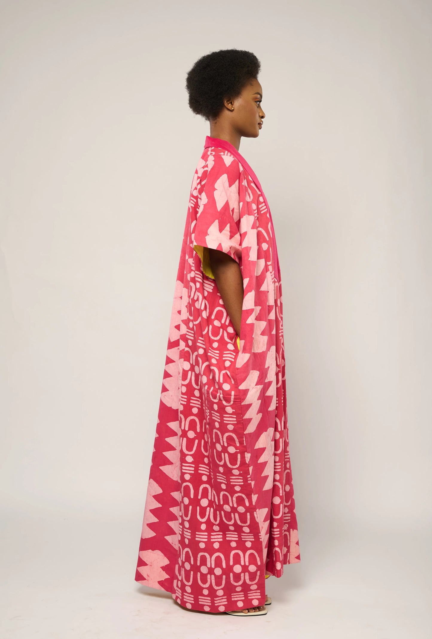 Pink Agbada With Pink Aso Oke