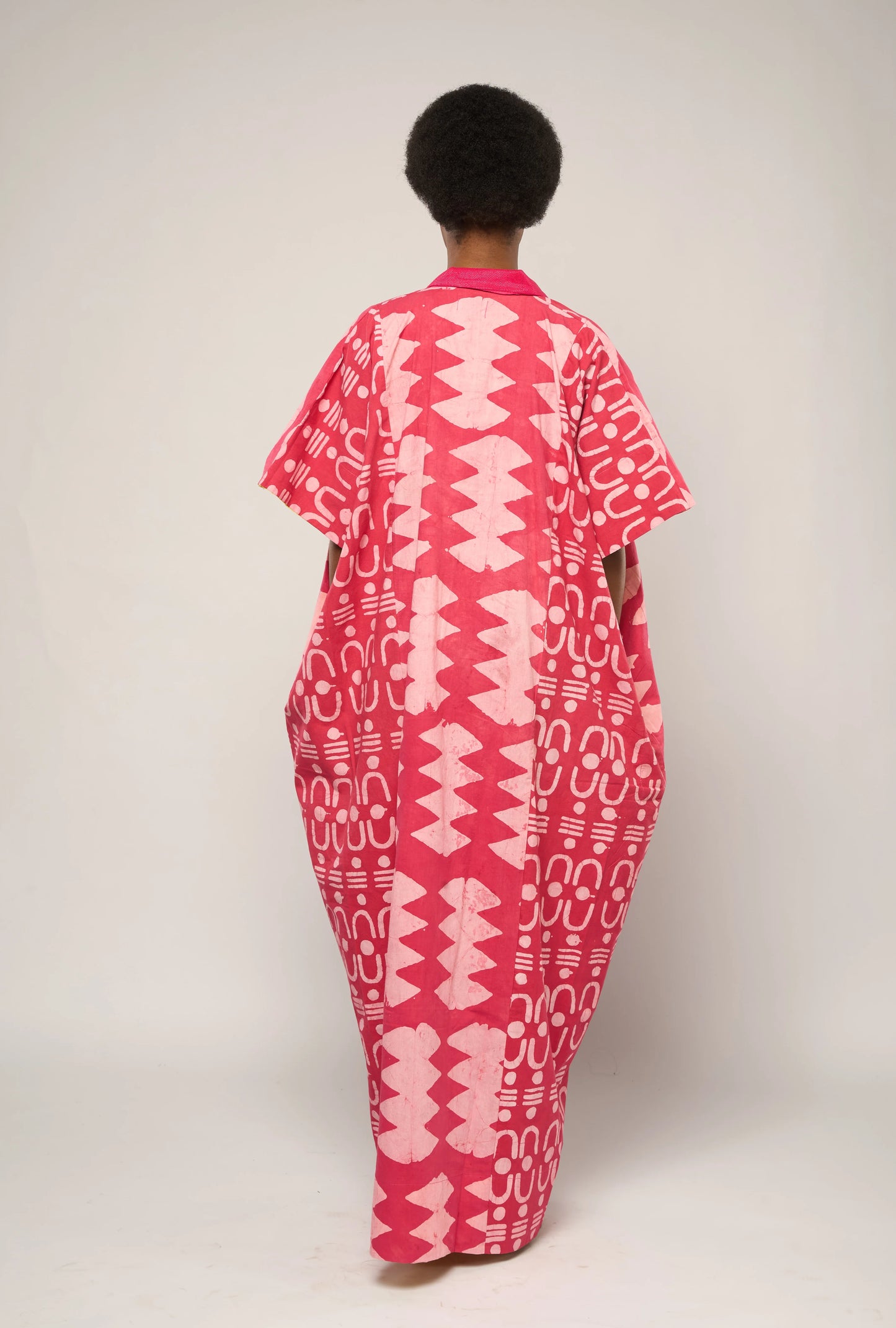 Pink Agbada With Pink Aso Oke