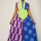 Purple And Blue Multicolor Jumpsuit Without Lemon Bib