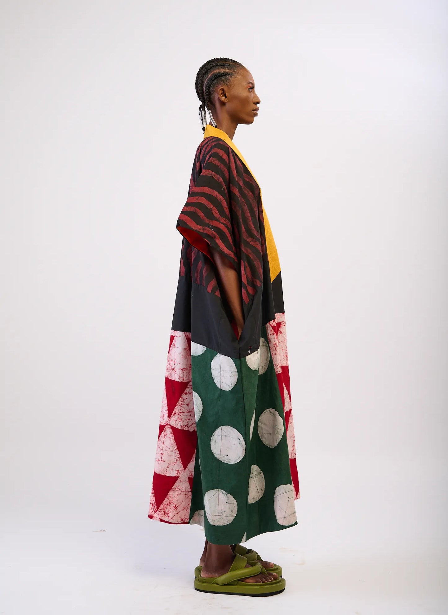 Multicolor Graphic Agbada