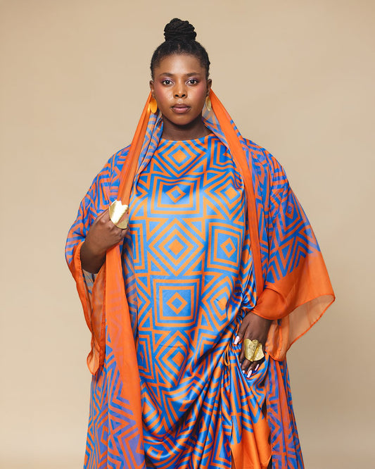 Kigali Orange Kimono
