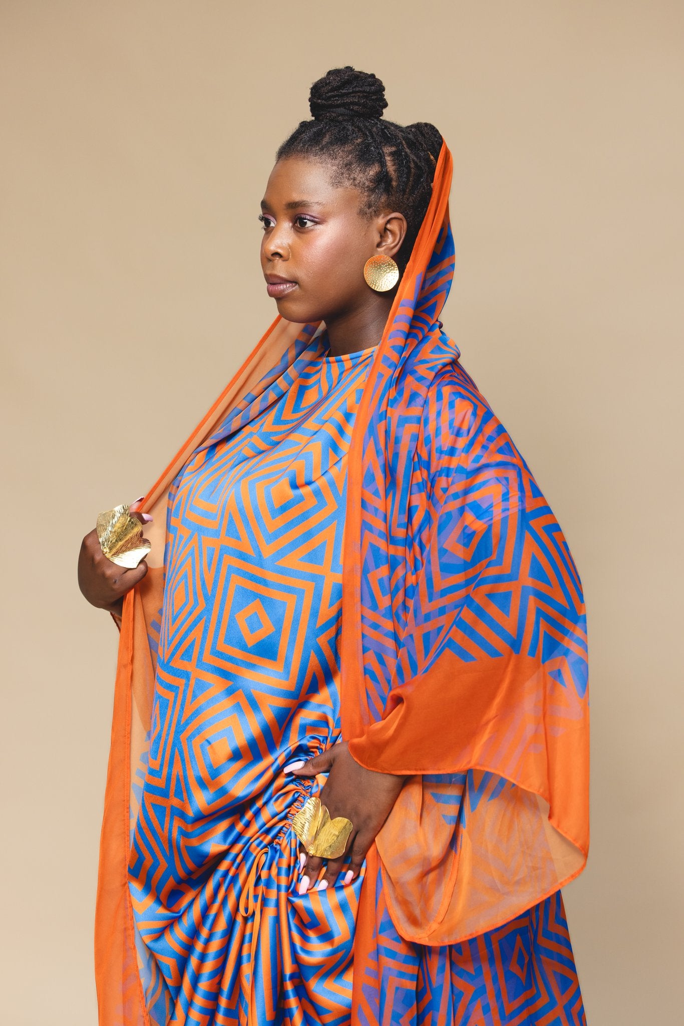 Kigali Orange Kimono