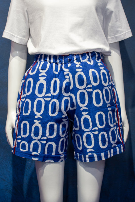 Oh-Oh Blue and White Shorts