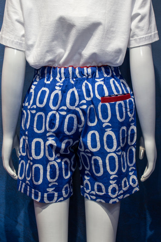 Oh-Oh Blue and White Shorts