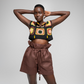 Shosho Crop - Black base & multi