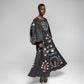 Loshoro Maxi - Black w / multi embroidery