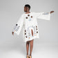 Loshoro Tunic - White w / multi embroidery