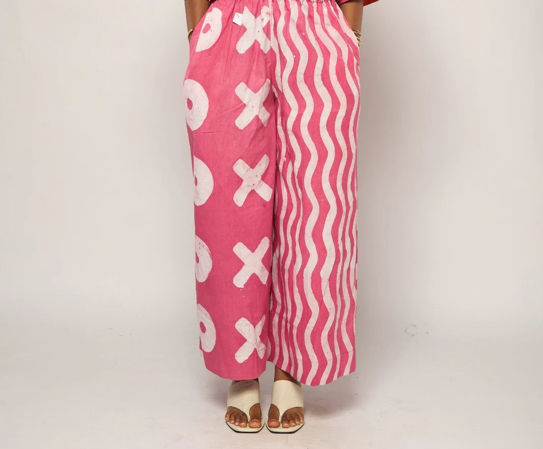 Light Pink Multi-Print Culottes