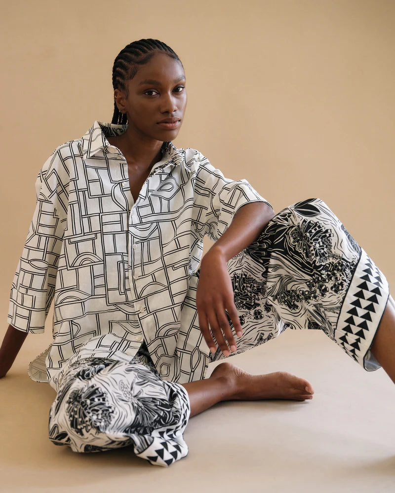 Kuba Print Unisex Shirt