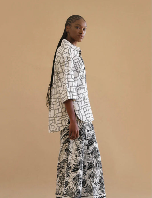 Njia Shirt Kuba Print
