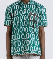 Oh-Oh Green Shirt With Embroidery Pocket