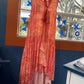 Orange Print Dress