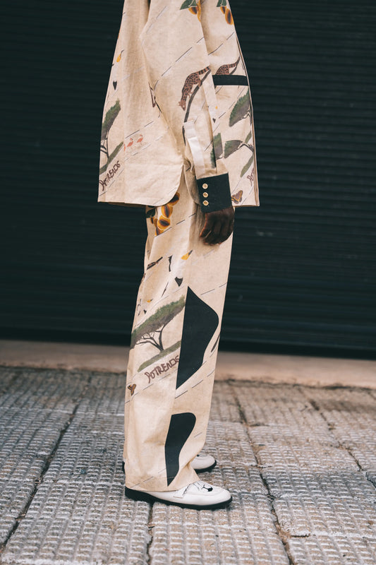 Into the Garden Natural Linen Trouser