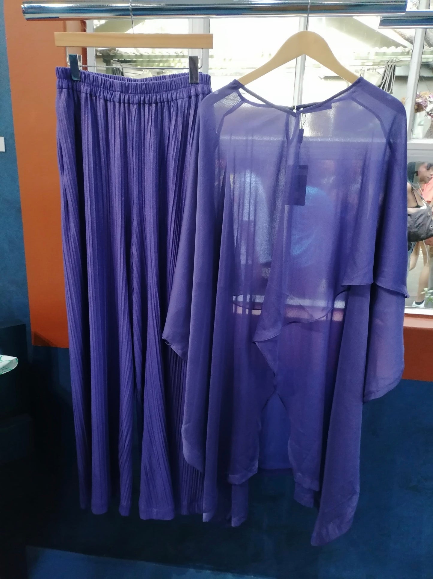 Purple Set Short (Top And Pants)