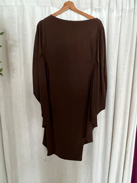 Robe Soie Marron