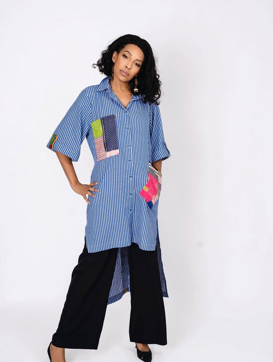 Striped Shirt Patchwork